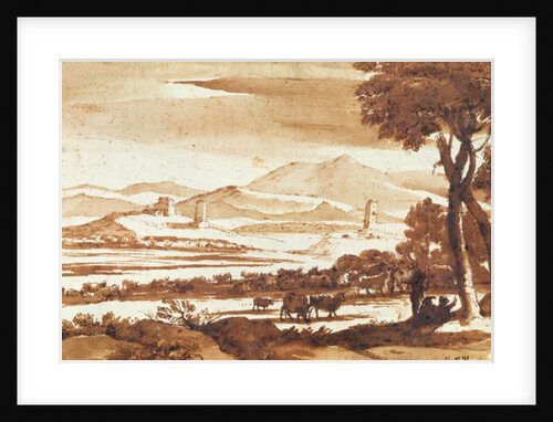 Landscape of the Roman Countryside, 1643 by Claude Lorrain
