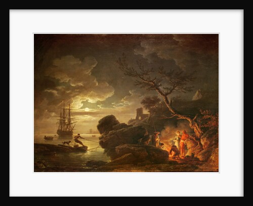 Landscape by the Light of the Moon by Claude Joseph Vernet