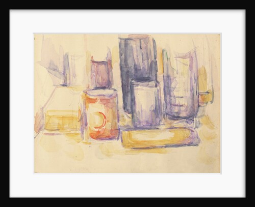 Kitchen Table: Pots and Bottles by Paul Cezanne