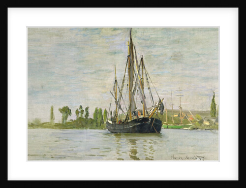 The Chasse-Marée at Anchor, c.1871-72 by Claude Monet