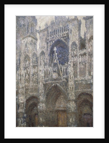 Rouen Cathedral, the west portal, Harmony in Grey, 1894 by Claude Monet
