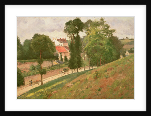 Route de Saint-Antoine à l'Hermitage, Pontoise, 1875 by Camille Pissarro