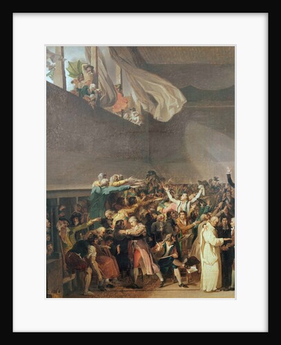 The Tennis Court Oath, 20th June 1789, detail, 1791 by Jacques Louis David