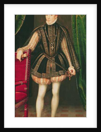 Portrait of Charles IX, 1560 by Francois (workshop of) Clouet
