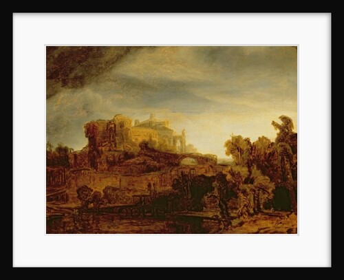 Landscape with a Chateau by Rembrandt Harmensz. van Rijn