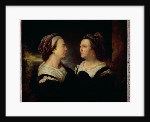 Double Portrait of Marie Serre, the artist's mother, 1695 by Hyacinthe Francois Rigaud