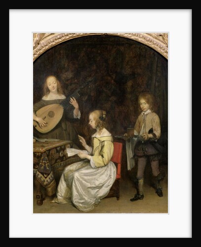The Concert: Singer and Theorbo Player by Gerard ter Borch or Terborch