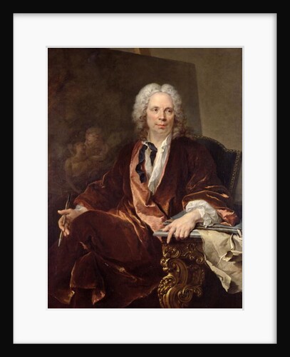 Portrait of Louis Galloche 1734 by Louis M. Tocque