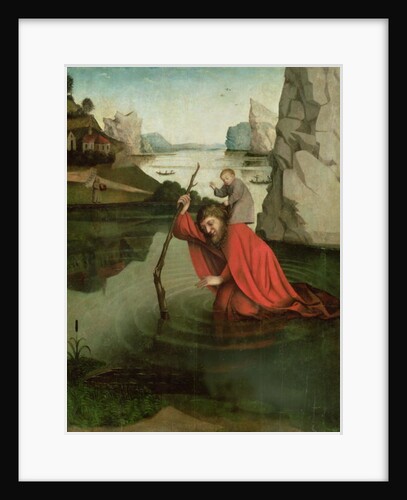 St. Christopher Carrying the Christ Child, 15th century by Konrad Witz