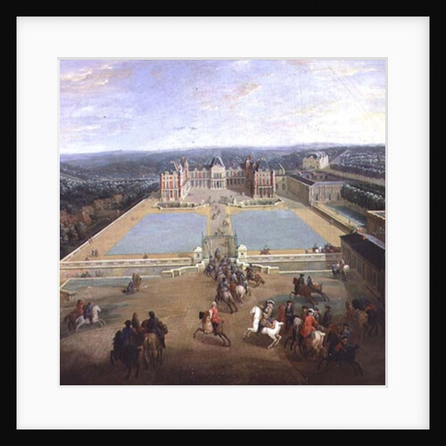 The Chateau de Meudon from the side of the avenue, 1722 by Pierre-Denis Martin