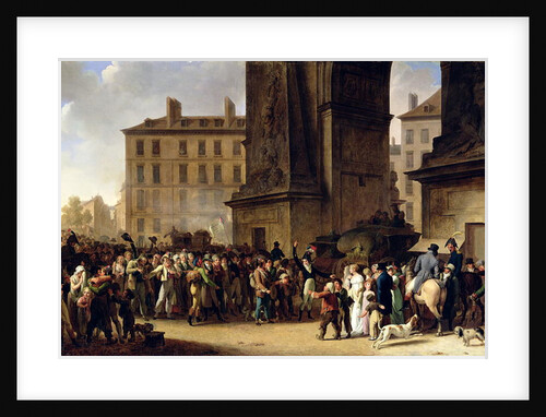 The Conscripts of 1807 Marching Past the Gate of Saint-Denis by Louis Leopold Boilly