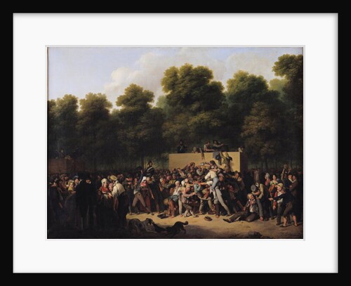 The Distribution of Food and Wine on the Champs-Elysees, 1822 by Louis Leopold Boilly