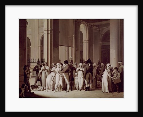 The Galleries of the Palais Royal, Paris, 1809 by Louis Leopold Boilly