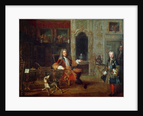 The Regent, Philippe II and his son, with Louis XV, c.1720 by French School