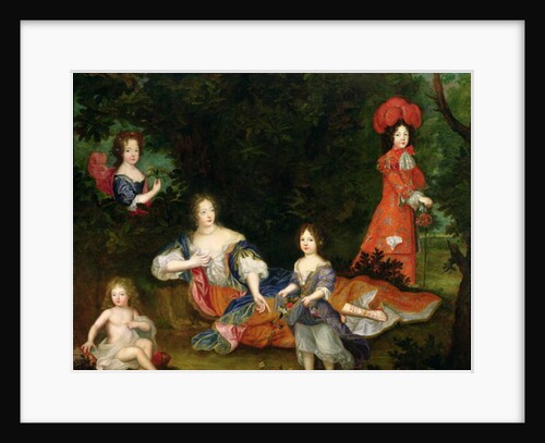 Portrait of Marquise de Montespan, surrounded by her legitimated children by French School