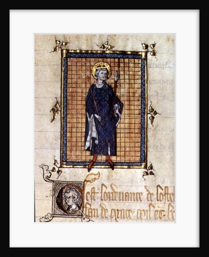 AE II 327 King Saint Louis carrying the Sceptre and the Hand of Justice by French School