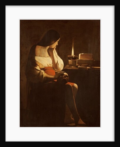 Mary Magdalene with a night light, c.1640-45 by Georges de la Tour