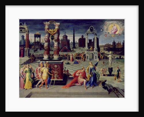 Augustus and the Tiburtine Sibyl by Antoine Caron