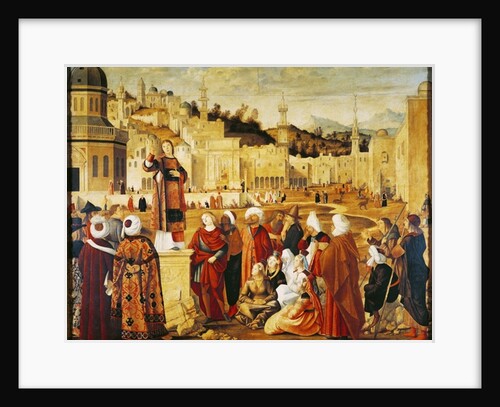 St. Stephen Preaching by Vittore Carpaccio