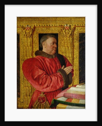Portrait of Chancellor Guillaume Jouvenel des Ursins 1460-65 by Jean Fouquet