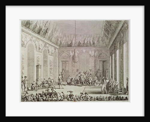 The Formal Audience of the Directory, 30th Brumaire An IV engraved by Pierre Gabriel Berthault by Jean Duplessi-Bertaux