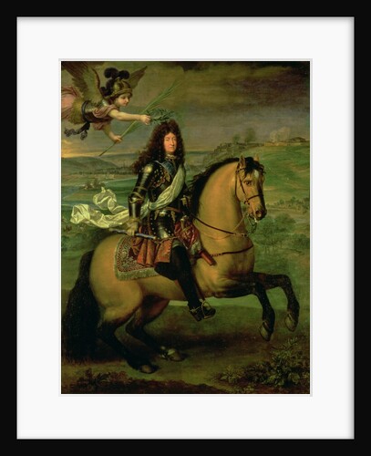 Equestrian Portrait of Louis XIV Crowned by Victory, c.1692 by Pierre Mignard