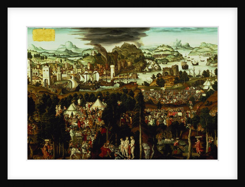 The Judgement of Paris and the Trojan War, 1540 by Matthias Gerung or Gerou