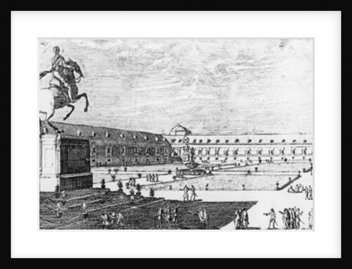 Facade and Entrance to the Buen Retiro Palace, Madrid by Louis Meunier