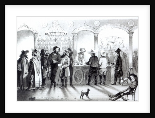 The Bar of a Gambling Saloon by American School
