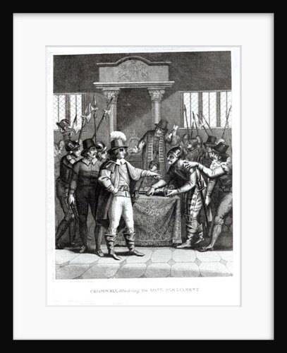 Oliver Cromwell Dissolving the Long Parliament in 1653 by English School