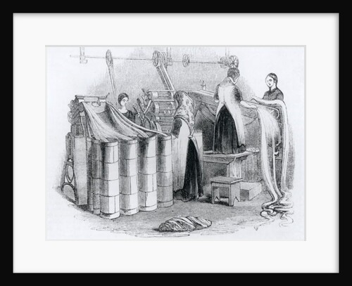 Drawing the Worsted into Slivers by English School