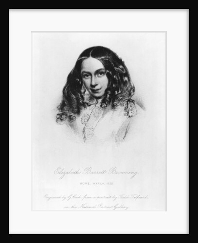 Portrait of Elizabeth Barrett Browning in 1859 by Field Talfourd