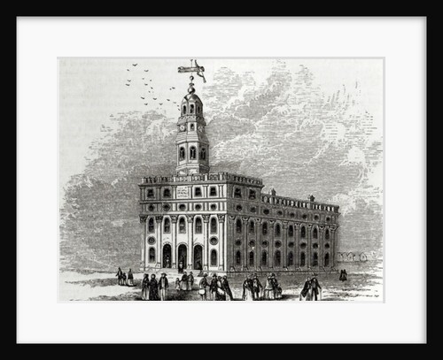 Nauvoo Temple, Illinois , 1854 by John William Orr