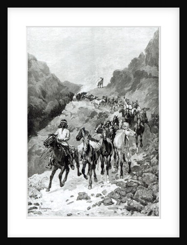 Geronimo and his Band Returning from a Raid into Mexico by Frederic Remington