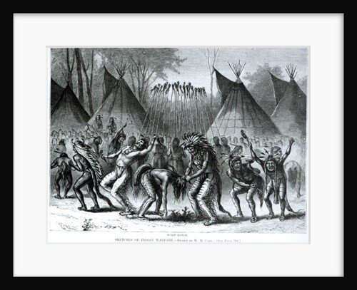 Scalp Dance from 'Sketches of Indian Warfare' by William de la Montagne Cary