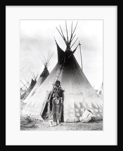 Blackfoot Brave, near Calgary, Alberta, 1889 by Anonymous