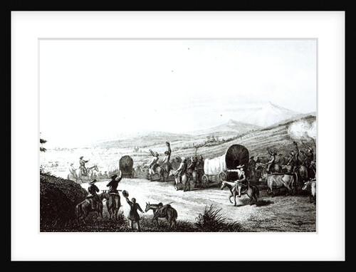 Arrival of the Caravan at Sante Fe by E. Didier