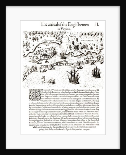 The Arrival of the Englishmen in Virginia by John White