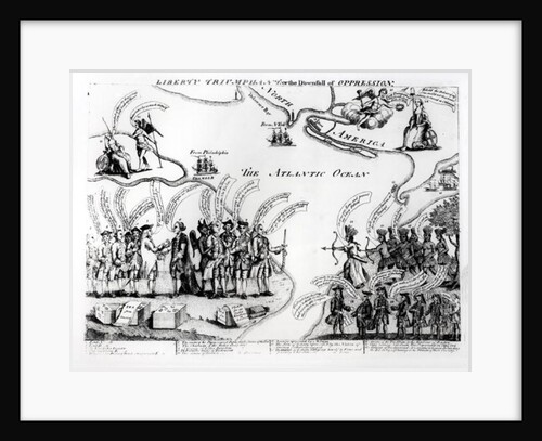 Liberty Triumphant, or the Downfall of Oppression, 1773 by American School