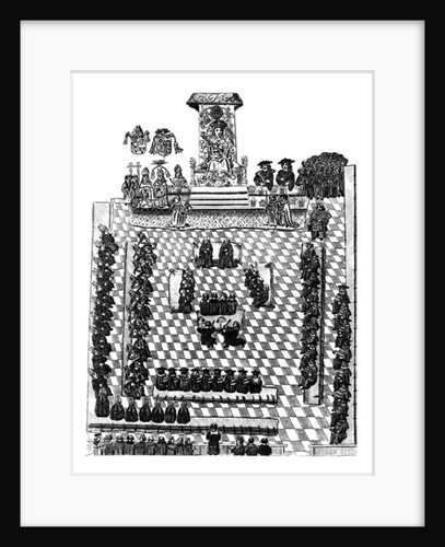 Henry VIII in Parliament by English School