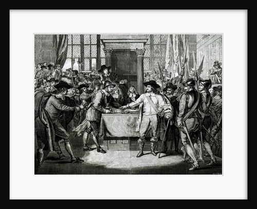 Oliver Cromwell Dissolving the Long Parliament in 1653 by English School