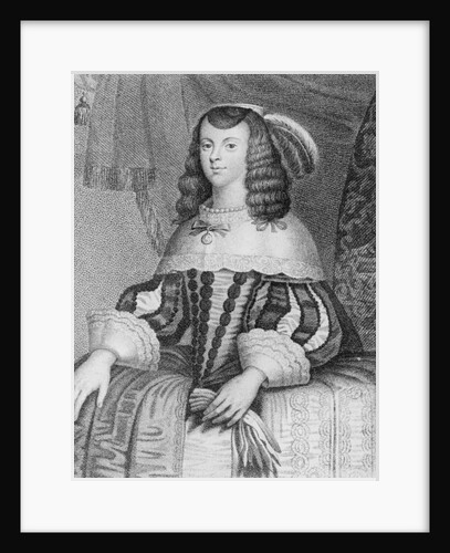 Portrait of Catharine of Braganza engraved by Freeman by English School