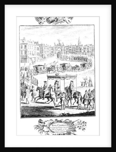 King Charles II: Triumphal Entry into the City of London at his Restoration, May 1660 by English School