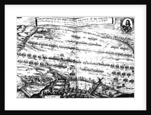 The Description of the Armies of Horse and Foot of his Majesties at the Battle of Naseby, 14th June 1645 by Streeter (after)
