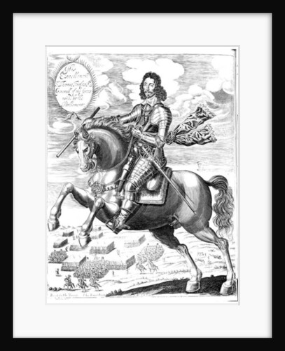 Equestrian portrait of his Excellency Sir Thomas Fairfax 3rd baron by Edward (after) Bower