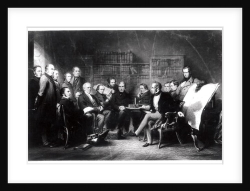 The Aberdeen Cabinet, deciding upon the expedition to the Crimea by John Gilbert