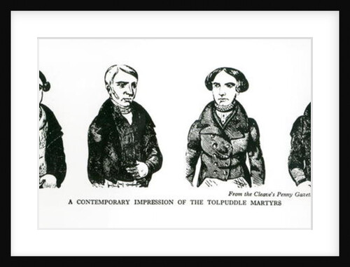 A Contemporary Impression of the Tolpuddle Martyrs by English School