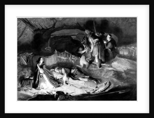 Bonnie Prince Charlie in Hiding after the Battle of Culloden, 16th April 1746 by English School
