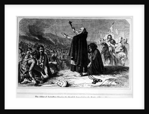 The Abbot of Inchaffray Blessing the Scottish Army Before the Battle of Bannockburn, 21st June 1314 by English School