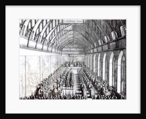 Banquet of Charles II in St. George's Hall, Windsor Castle by English School